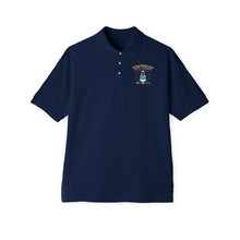 Load image into Gallery viewer, Men&#39;s Piqué Polo - USAF - Air Force w stars w AFGHAN SVC
