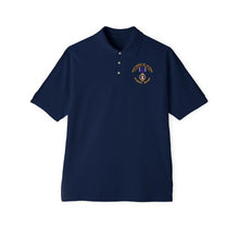 Load image into Gallery viewer, Men&#39;s Piqué Polo - Wounded in Action - Purple Heart V1
