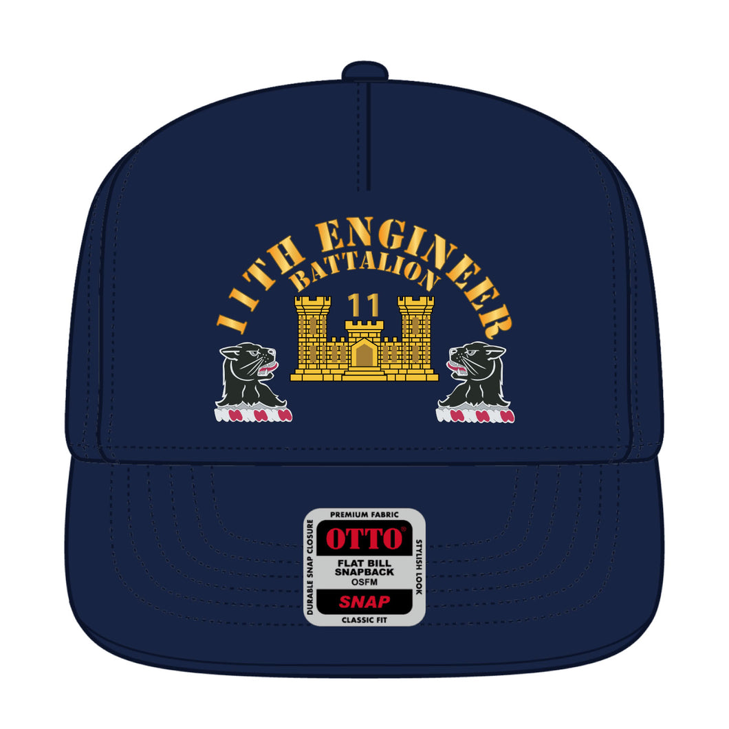 Snapback Hat - 11th Engineer Battalion - Hat X 300 - Film to Garment (FTG)