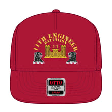 Load image into Gallery viewer, Snapback Hat - 11th Engineer Battalion - Hat X 300 - Film to Garment (FTG)
