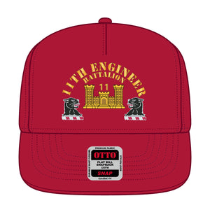 Snapback Hat - 11th Engineer Battalion - Hat X 300 - Film to Garment (FTG)