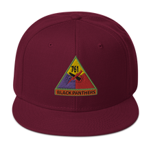 Load image into Gallery viewer, Snapback Hat - 761st Tank Battalion SSI w Name Tape
