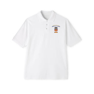 Men's Piqué Polo - MSMM -Merchant Marine w stars w MMVN SVC