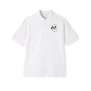 Men's Piqué Polo - Regimental Colors - 36th Infantry Regiment