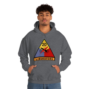 Unisex Heavy Blend™ Hooded Sweatshirt - Army - 20th Armored Division - Liberators wo Txt