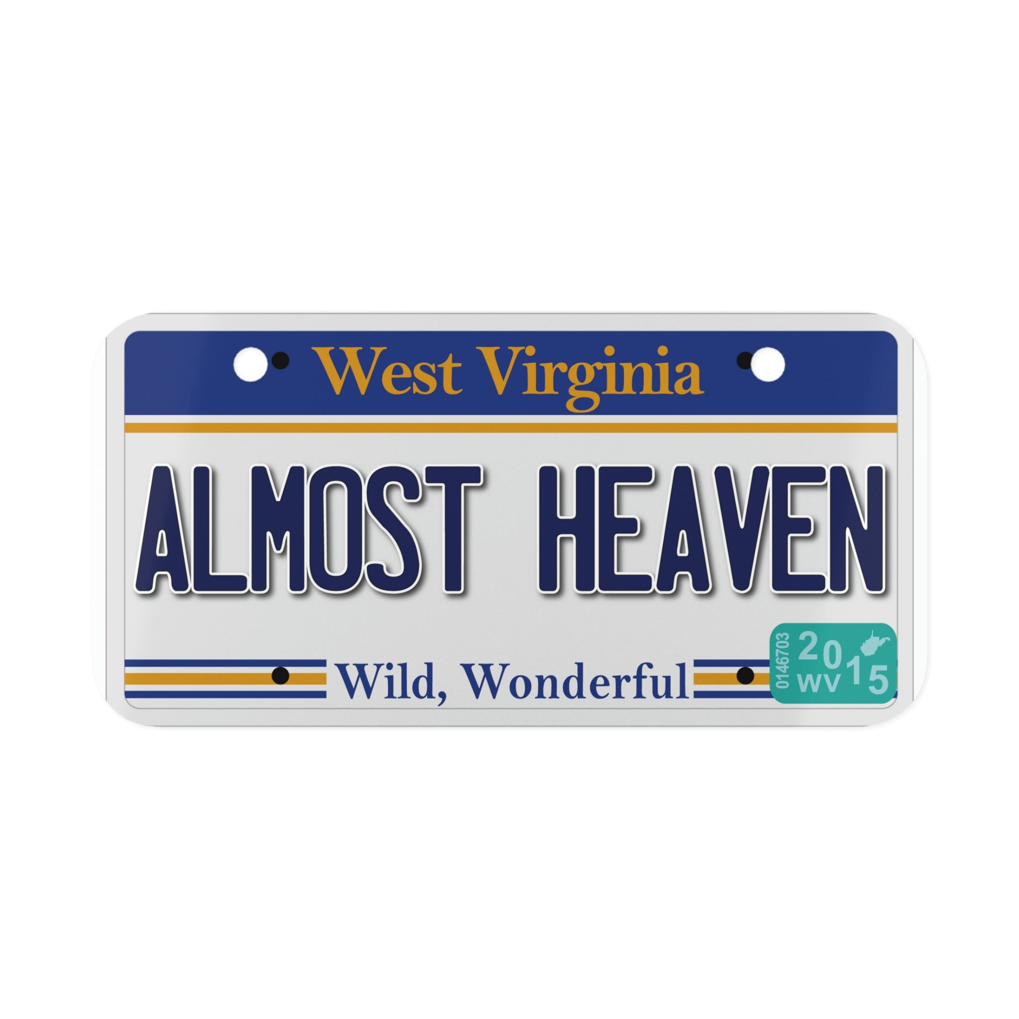 Mini License Plate - West Virginia - Almost Heaven – MIP Brand Store