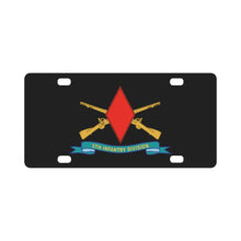 Load image into Gallery viewer, Army - 5th Infantry Division - SSI w Br - Ribbon X 300 Classic License Plate
