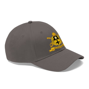 Twill Hat - Army - 5th Cavalry Regiment with Cavalry Branch and Ribbon  - Hat - Direct to Garment (DTG) - Printed