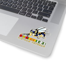 Load image into Gallery viewer, Kiss-Cut Stickers - Navy - Seabee - Bee Only w VN SVC wo DS V1
