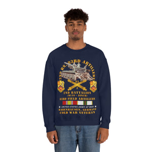 Unisex Heavy Blend Crewneck Sweatshirt - Army - 2nd Bn 83rd Artillery w M110 - Babenhausen Germany w COLD SVC