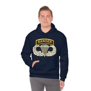 Unisex Heavy Blend Hooded Sweatshirt - SOF - Airborne Badge - Ranger Tab