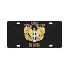 Load image into Gallery viewer, Army - Emblem - Warrant Officer - CW2 - Retired Classic License Plate
