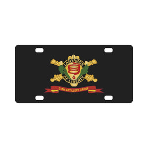 Army - 54th Artillery Group w Br - Ribbon Classic License Plate