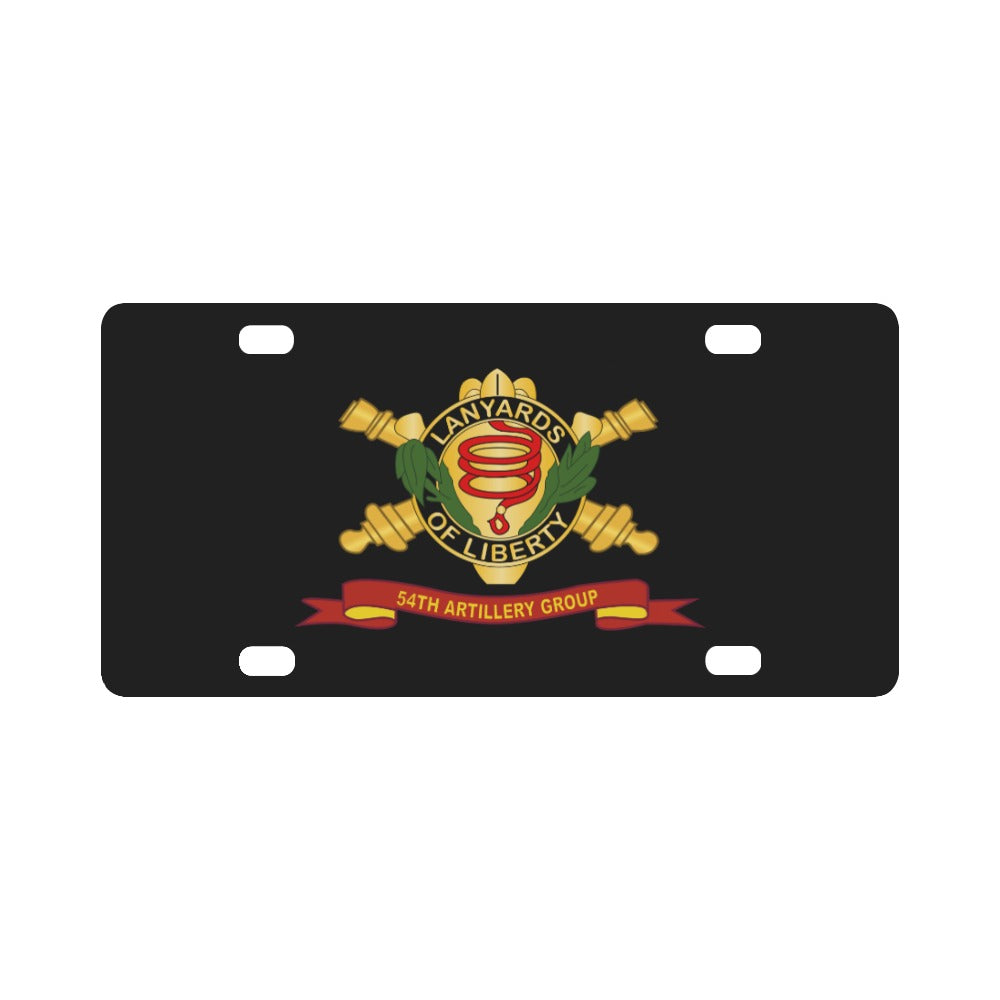 Army - 54th Artillery Group w Br - Ribbon Classic License Plate
