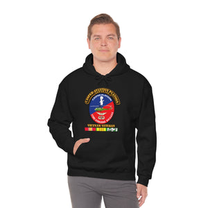 Unisex Heavy Blend™ Hooded Sweatshirt - Army - Casper Aviation Platoon - Vietnam Veteran - w Txt