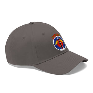 Twill Hat - Army - 56th Artillery Command with Pershing Tab - Hat - Direct to Garment (DTG) - Printed