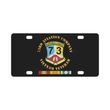 Load image into Gallery viewer, Army - 73rd Aviation Company - Vietnam Veteran Classic License Plate
