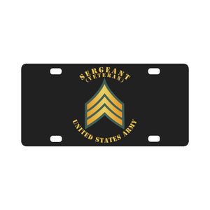 Army - Sergeant - SGT - Veteran Classic License Plate