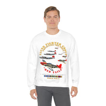 Load image into Gallery viewer, Unisex Heavy Blend Crewneck Sweatshirt - Army - AAC - 332nd Fighter Group - Red Tails - Protect Force
