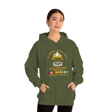 Load image into Gallery viewer, Unisex Heavy Blend Hooded Sweatshirt - Army - Jumping Mustangs w DUI - ABN Basic - 1st Bn 8th Cav w VN
