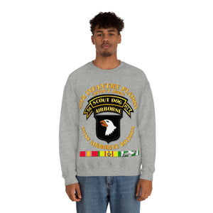 Unisex Heavy Blend Crewneck Sweatshirt - Army - 58th Infantry Platoon - Scout Dog - w VN SVC