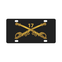 Load image into Gallery viewer, Army - 17th Cavalry Branch wo Txt Classic License Plate
