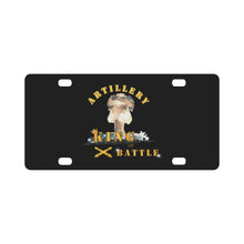 Load image into Gallery viewer, Army - Artillery - King of Battle w Atomic Blast Classic License Plate
