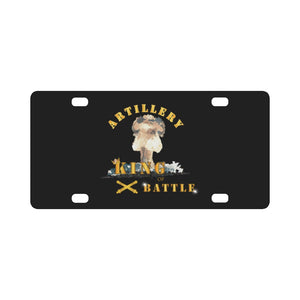 Army - Artillery - King of Battle w Atomic Blast Classic License Plate