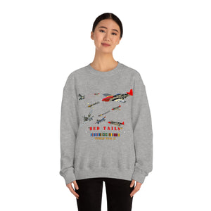 Unisex Heavy Blend Crewneck Sweatshirt - Army - AAC - 332nd Fighter Group - Red Tails - At War