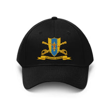 Load image into Gallery viewer, Unisex Twill Hat - Army - 4th Cavalry Regiment w Br - Ribbon - Direct to Garment (DTG) Printing
