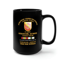 Load image into Gallery viewer, Black Mug 15oz - Army - SSI, USA STRATCOM, EUR, Karlsruhe, Germany w COLD SVC X 300
