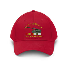 Load image into Gallery viewer, Twill Hat - Army - M107 - 175mm Gun - Cold War Veteran with Cold War Service Ribbons - Hat - Direct to Garment (DTG) - Printed
