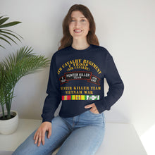 Load image into Gallery viewer, Unisex Heavy Blend Crewneck Sweatshirt - Army - F Troop, 4th Cavalry, Hunter Killer Team, Vietnam War with Vietnam Service Ribbons
