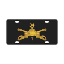 Load image into Gallery viewer, Army - 1st Bn 34th Armor - Armor Branch wo Txt Classic License Plate
