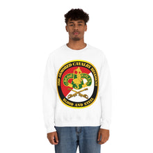 Load image into Gallery viewer, Unisex Heavy Blend Crewneck Sweatshirt - Army - 3rd Armored Cavalry Regiment DUI - Red White - Blood and Steel
