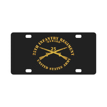 Load image into Gallery viewer, Army - 25th Infantry Regiment - Onward - Branch Insignia Classic License Plate
