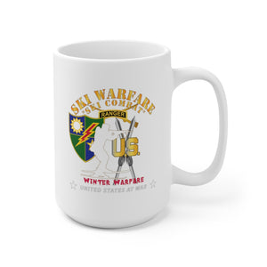 Ceramic Mug 15oz - SOF - Ranger Tab - Ski Warfare - Ski Combat - Winter Warfare X 300