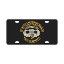 Load image into Gallery viewer, SOF - 5th SFG - Airborne Badge - Vietnam Veteran Classic License Plate
