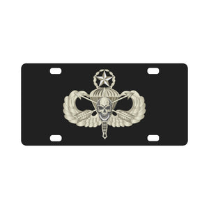 Army - Master Airborne w Crossed Arrrows Dagger Skull Classic License Plate