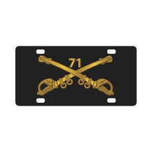 Load image into Gallery viewer, Army - 71st Cavalry Branch wo Txt Classic License Plate
