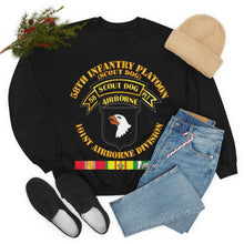 Load image into Gallery viewer, Unisex Heavy Blend Crewneck Sweatshirt - Army - 58th Infantry Platoon - Scout Dog - w VN SVC
