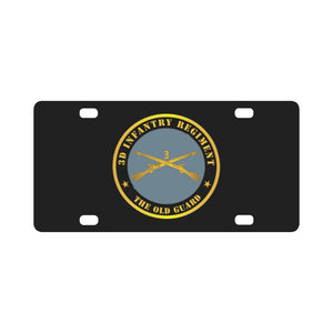 Army - 3d Infantry Regiment -The Old Guard w Inf Branch Classic License Plate