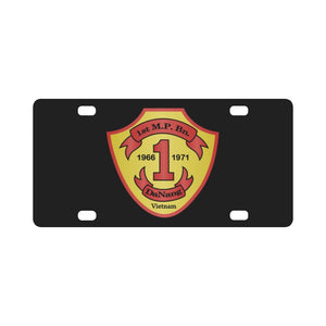 USMC - 1st Military Police Battalion wo Txt Classic License Plate