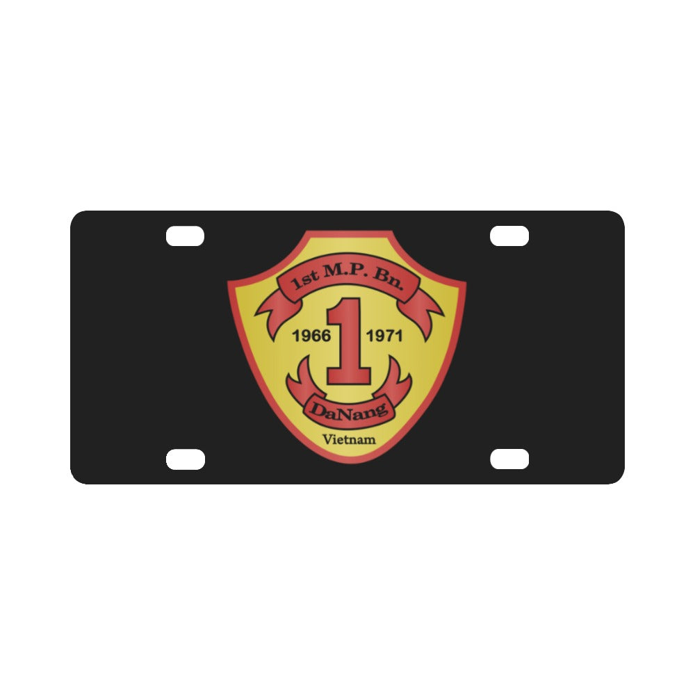 USMC - 1st Military Police Battalion wo Txt Classic License Plate