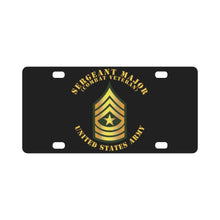 Load image into Gallery viewer, Army - Sergeant Major - SGM - Combat Veteran Classic License Plate
