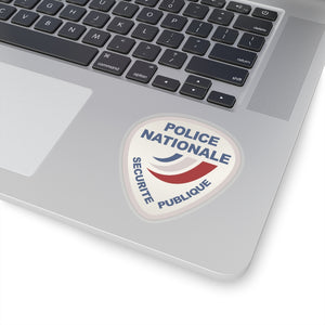 Kiss-Cut Stickers - Police Nationale France Police Patch Blanc