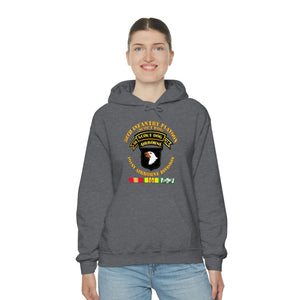 Unisex Heavy Blend Hooded Sweatshirt - Army - 58th Infantry Platoon - Scout Dog - w VN SVC