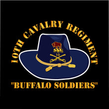 Load image into Gallery viewer, Microfiber Duvet Cover - Army - 10th Cavalry Regiment - Buffalo Soldiers
