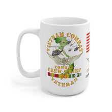 Load image into Gallery viewer, Ceramic Mug 15oz - Army - Combat Veteran - Combat Crew Chief - Air Assault with Vietnam Service Ribbons
