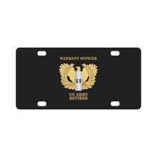 Load image into Gallery viewer, Army - Emblem - Warrant Officer - WO1 - Retired Classic License Platec
